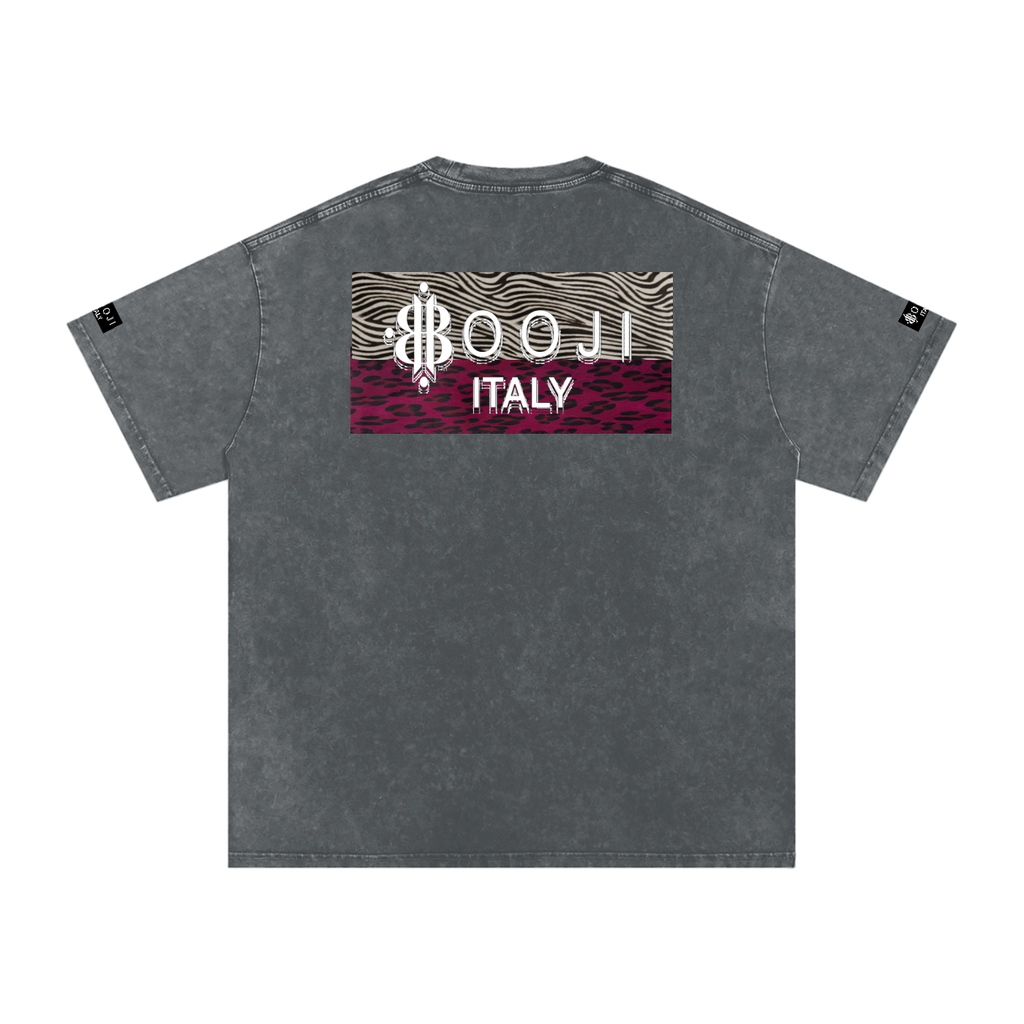 BOOJI ITALY WILD INFLUENCE COLLECTION SNOW WASHED T-SHIRT
