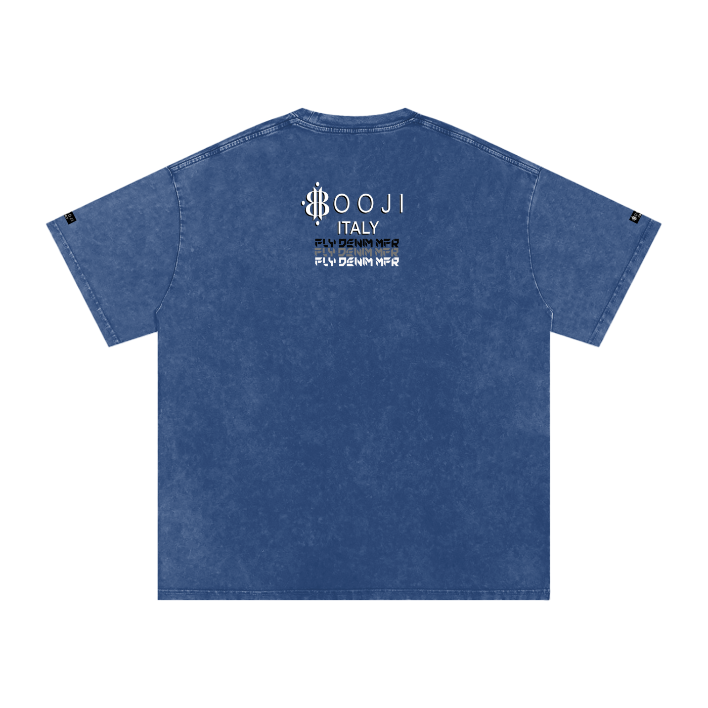 BOOJI ITALY "FLY DENIM MFR." SNOW WASHED T-SHIRT