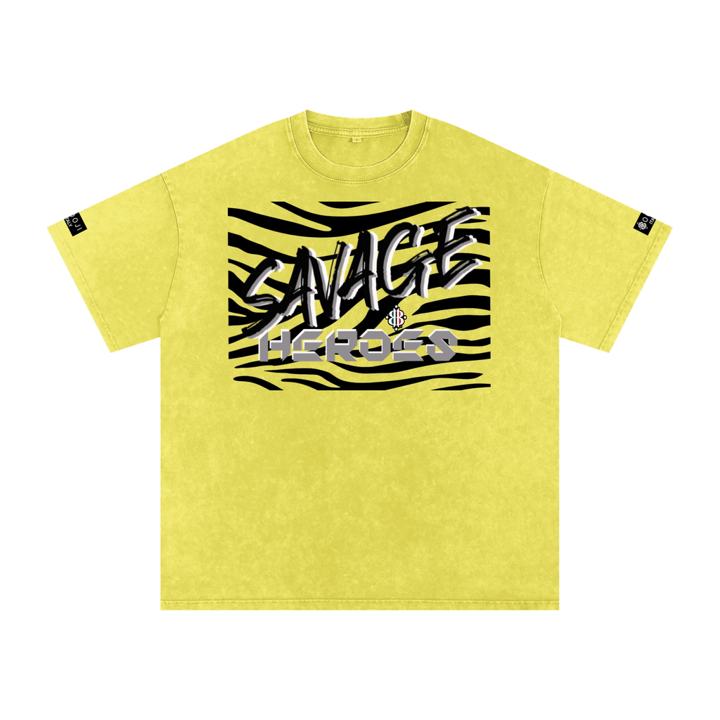 BOOJI ITALY "SAVAGE HEROES" SNOW WASHED T-SHIRT