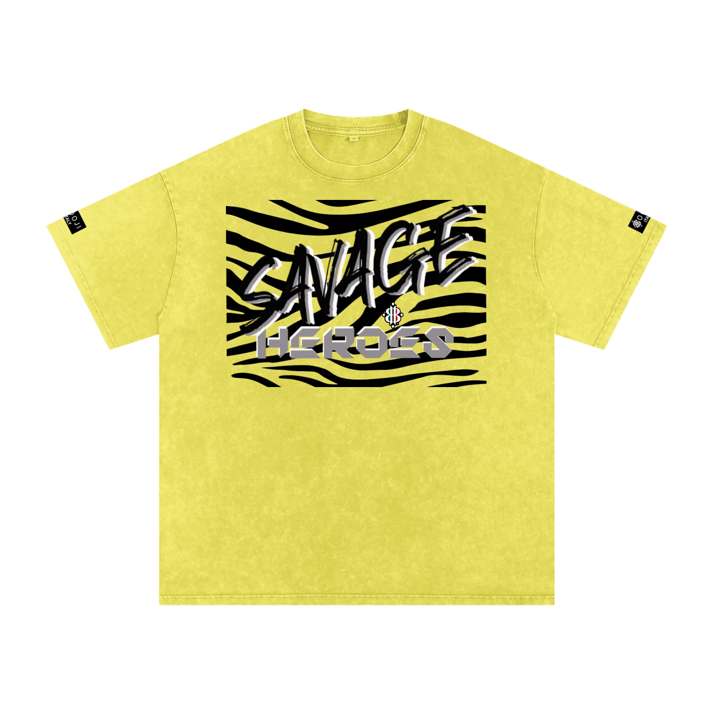 BOOJI ITALY "SAVAGE HEROES" SNOW WASHED T-SHIRT