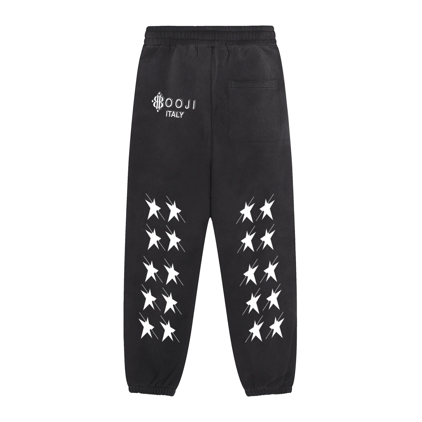 BOOJI ITALY WINGED 4EVER $ LOGO MEN'S FLEECE SWEATPANTS