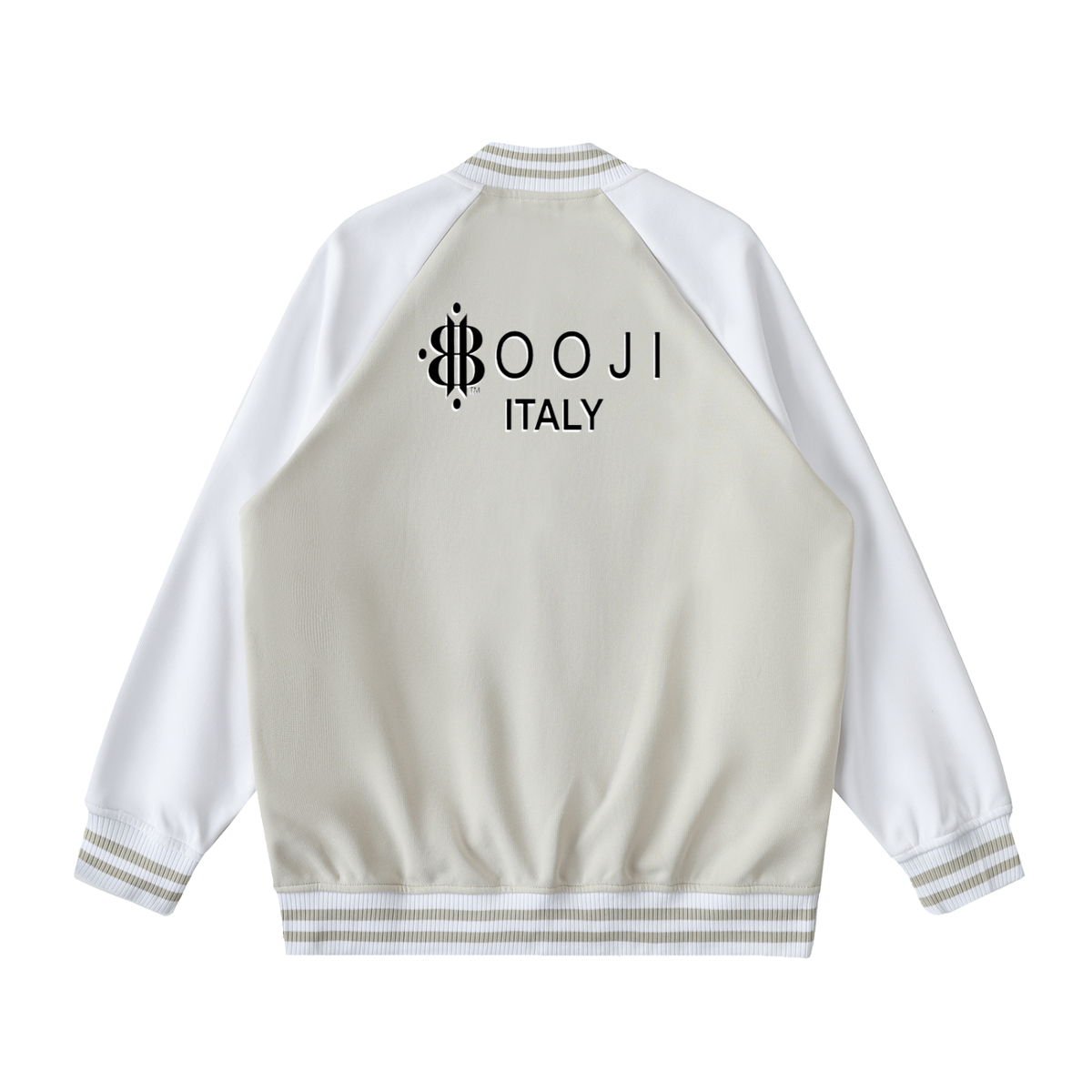 BOOJI ITALY 4 EVER $ LOGO UNISEX TWO-TONE VARSITY LETTERMAN'S STYLE JACKET