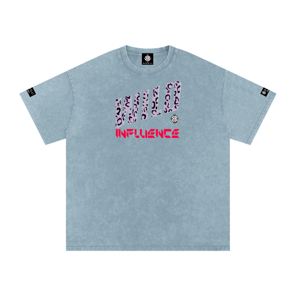 BOOJI ITALY WILD INFLUENCE Z-BACK SNOW WASHED T-SHIRT