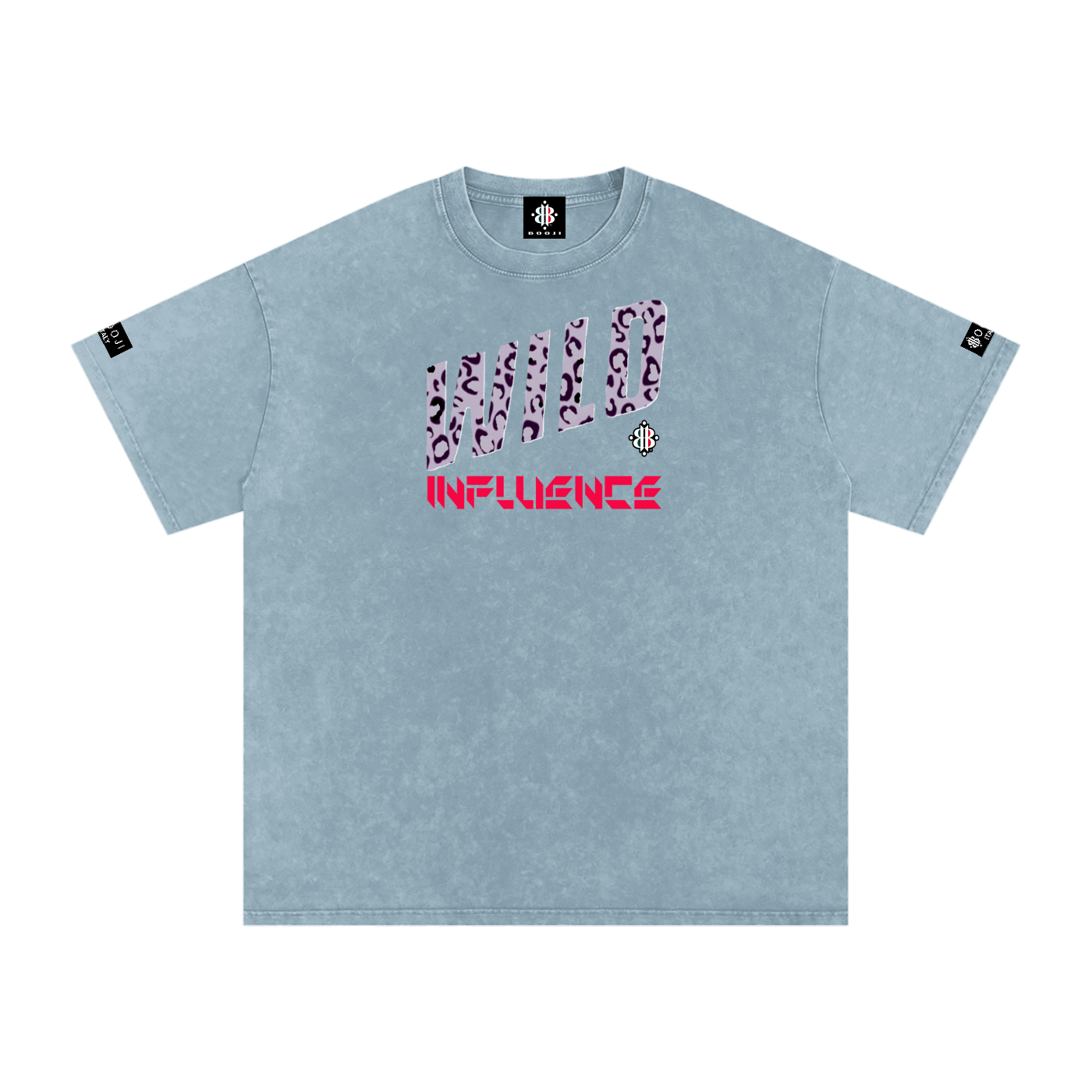 BOOJI ITALY WILD INFLUENCE Z-BACK SNOW WASHED T-SHIRT