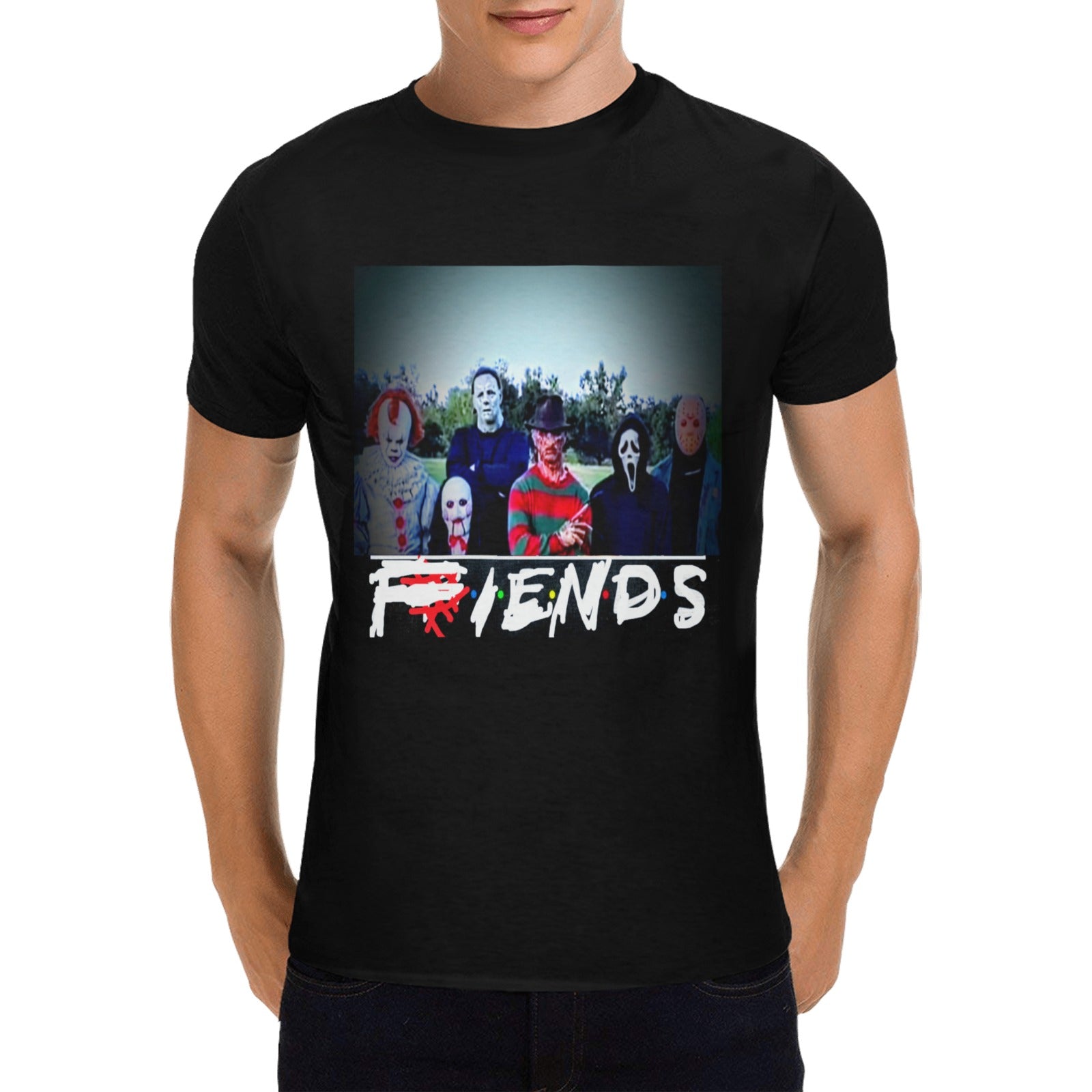 FIENDS TEE 2 Classic Men's T-shirt (USA Size) (Model T02)