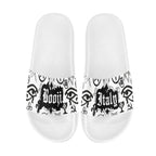 BOOJI ITALY SYMBOLS COLLECTION MEN'S WHITE SOLE SLIDES