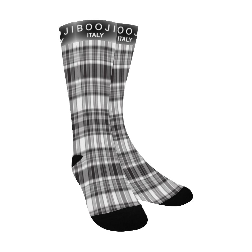 BOOJI PLAID STYLE ONE Men's Custom Socks