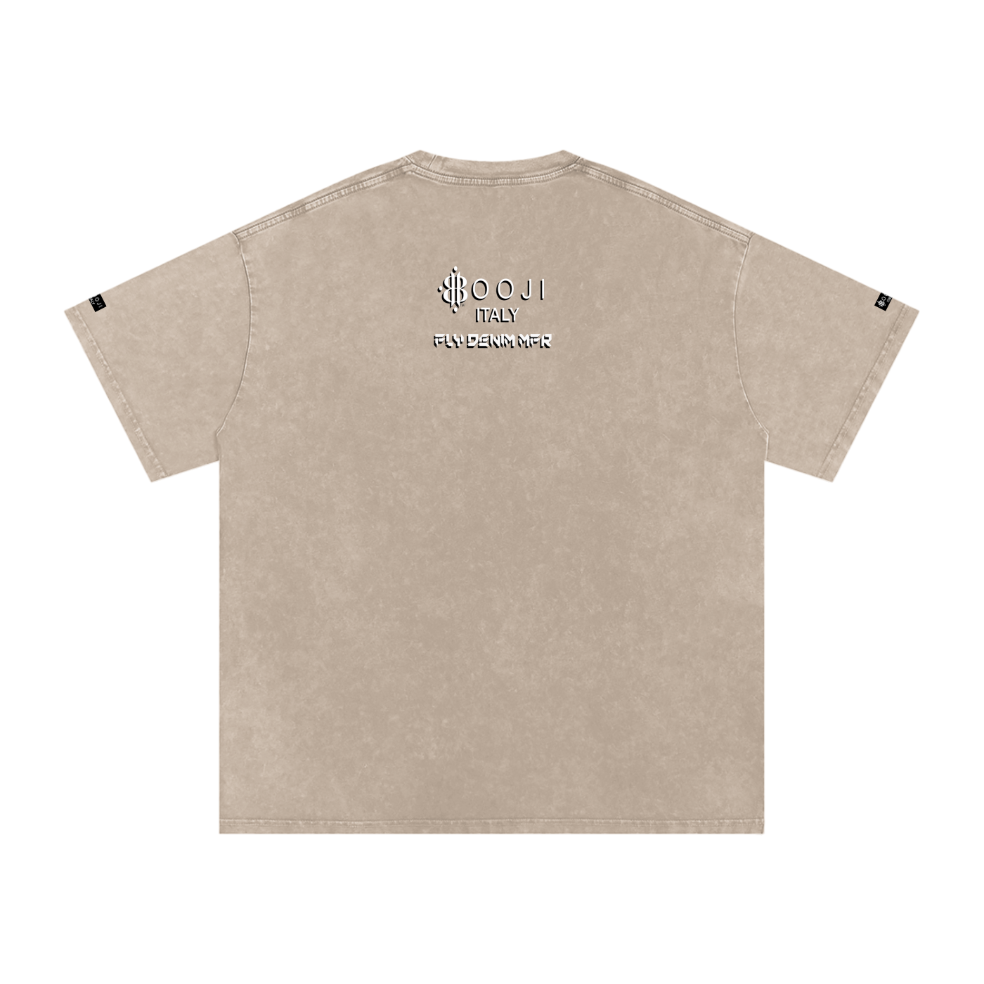 BOOJI ITALY "FLY DENIM MFR." SNOW WASHED T-SHIRT