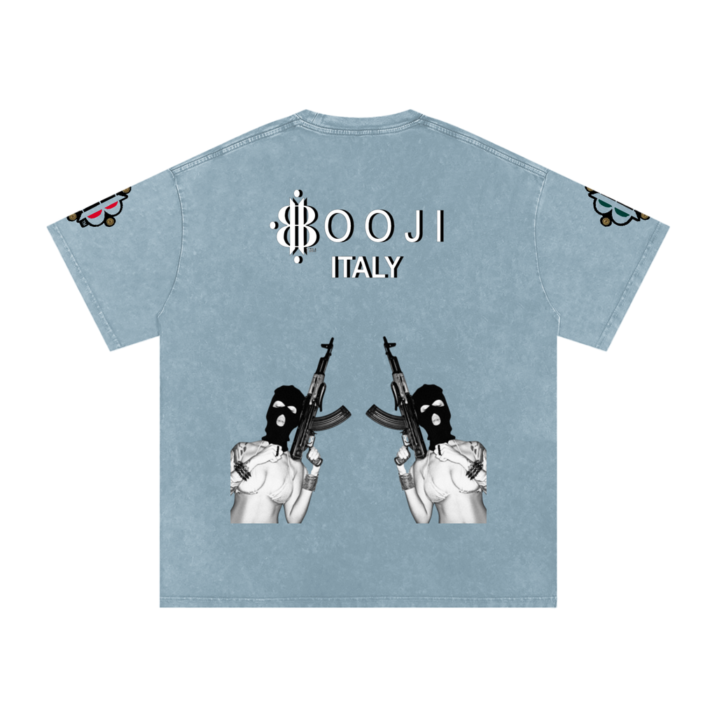 BOOJI ITALY BITE THA BULLET SNOW WASHED T-SHIRT