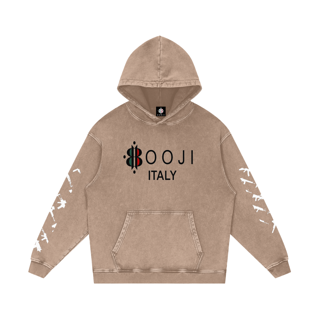 BOOJI ITALY CLICK BANG COLLECTION SNOW WASHED HOODIE