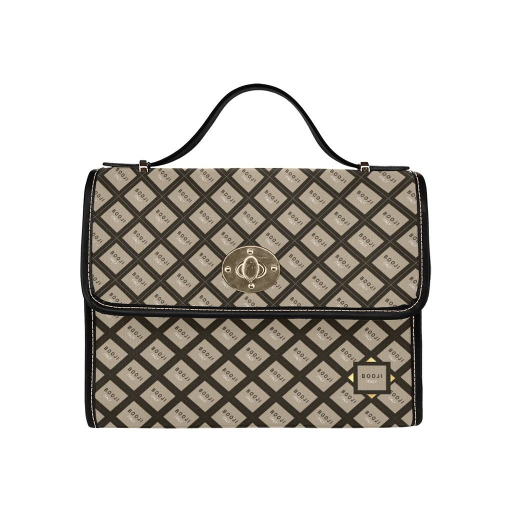 BOOJI ITALY "GRAIL'S COLLECTION" PATTERN CANVAS CLUTCH PURSE