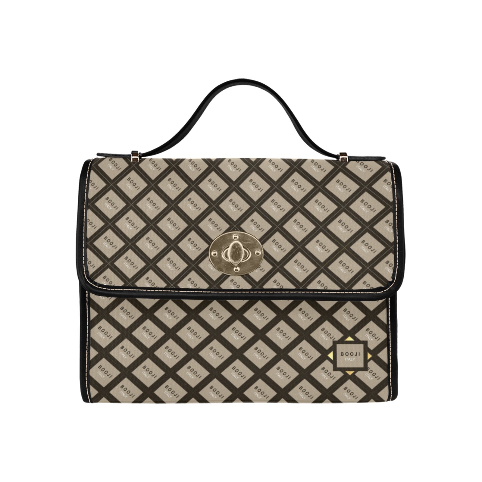 BOOJI ITALY "GRAIL'S COLLECTION" PATTERN CANVAS CLUTCH PURSE