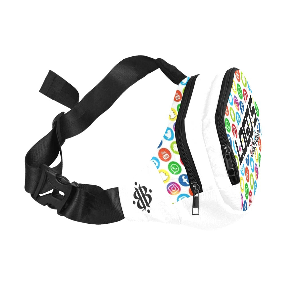 BOOJI ITALY LOGO'S COLLECTION WHITE WAIST BAG