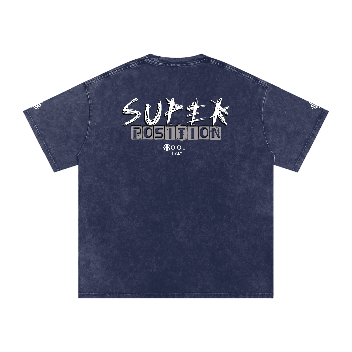 BOOJI ITALY SUPER POSITION COLLECTION RAZORS EDGE SNOW WASHED T-SHIRT