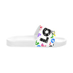 BOOJI ITALY LOGOS COLLECTION WOMEN'S WHITE SOLE SLIDES