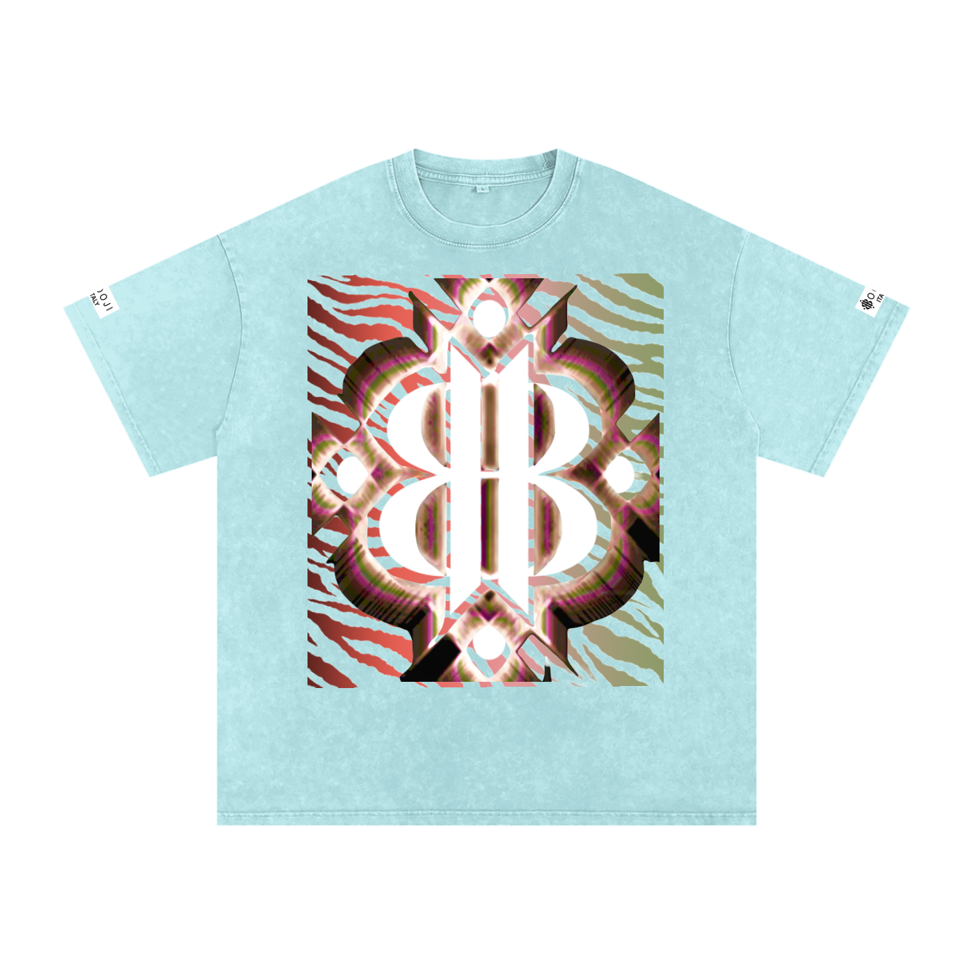 BOOJI ITALY "WILD INFLUENCE" LINE SNOW WASHED T-SHIRT