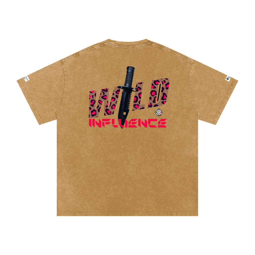 BOOI ITALY WILD INFLUENCE KNIFED SNOW WASHED T-SHIRT
