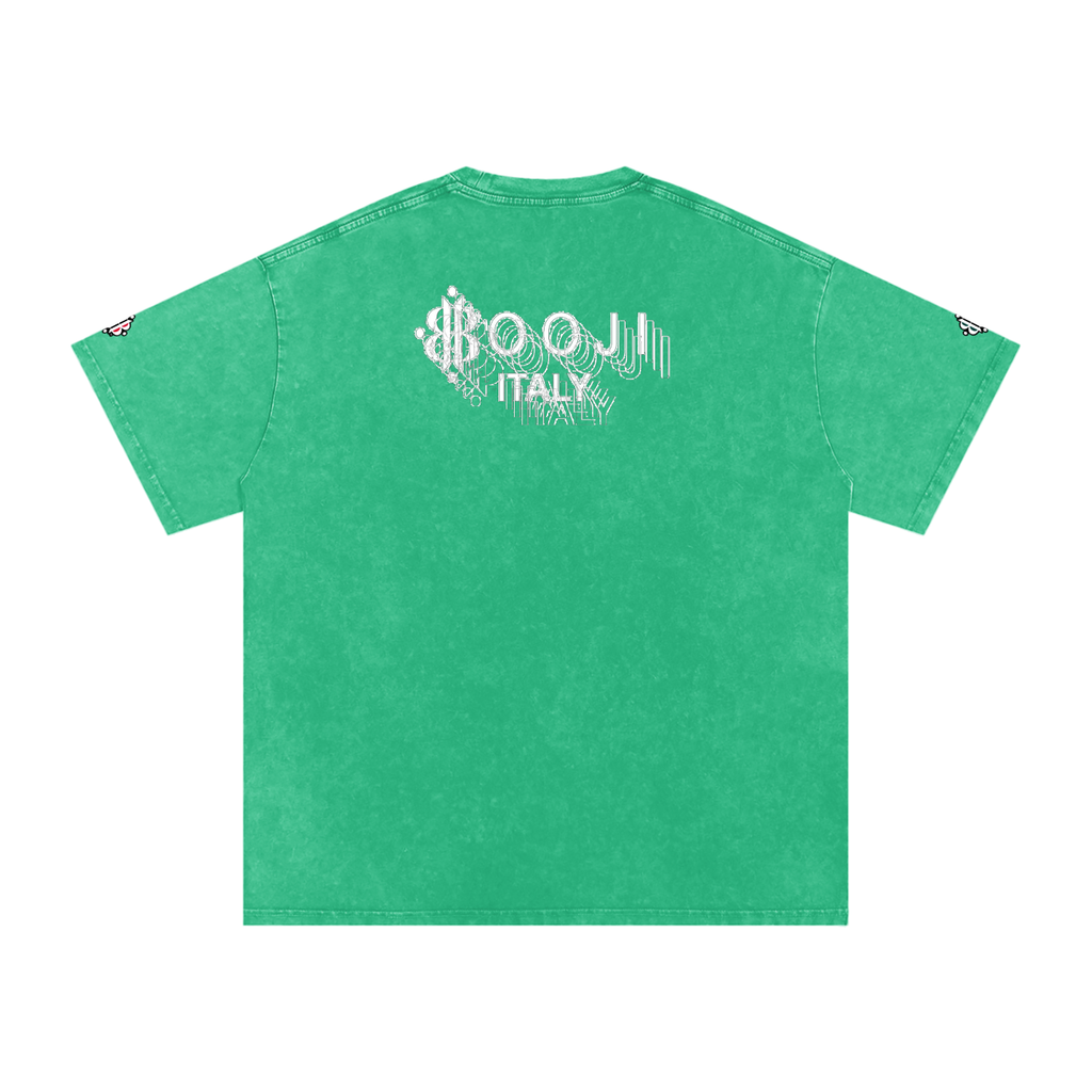 BOOJI ITALY "BE A WAVE, BEHAVE." SNOW WASHED T-SHIRT