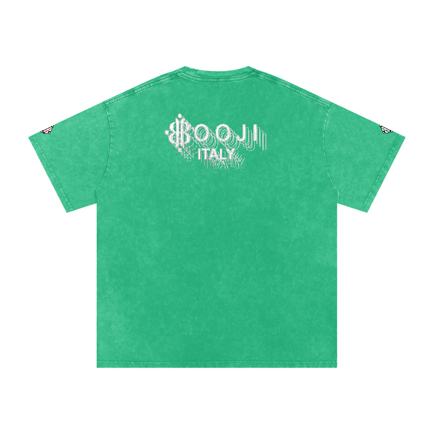 BOOJI ITALY "BE A WAVE, BEHAVE." SNOW WASHED T-SHIRT