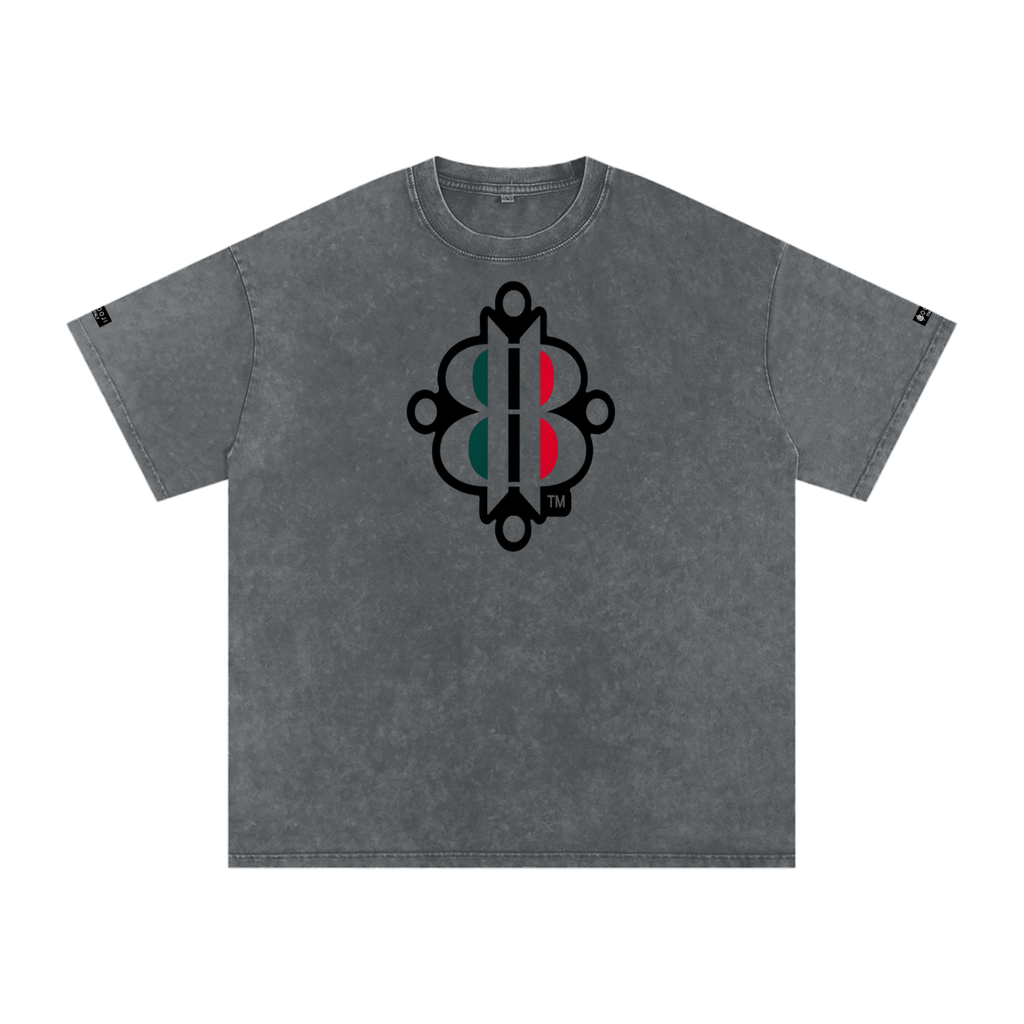 BOOJI ITALY "FLY DENIM MFR." SNOW WASHED T-SHIRT