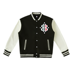 BOOJI ITALY 4 EVER $ LOGO TWO-TONE UNISEX VARSITY LETTERMEN'S STYLE JACKET