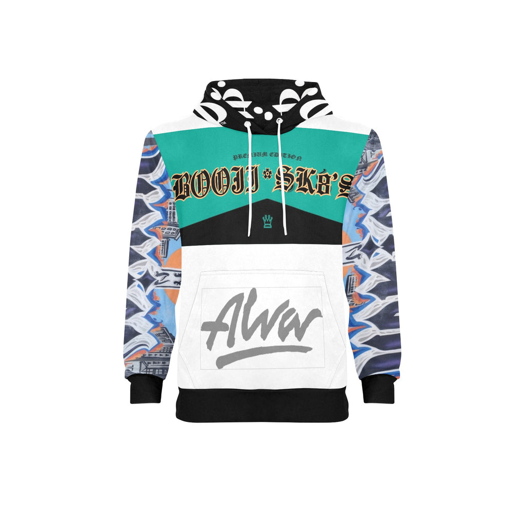 BOOJI SK8'S COLLECTION New Men's All-Over Print Hoodie (Model H55)