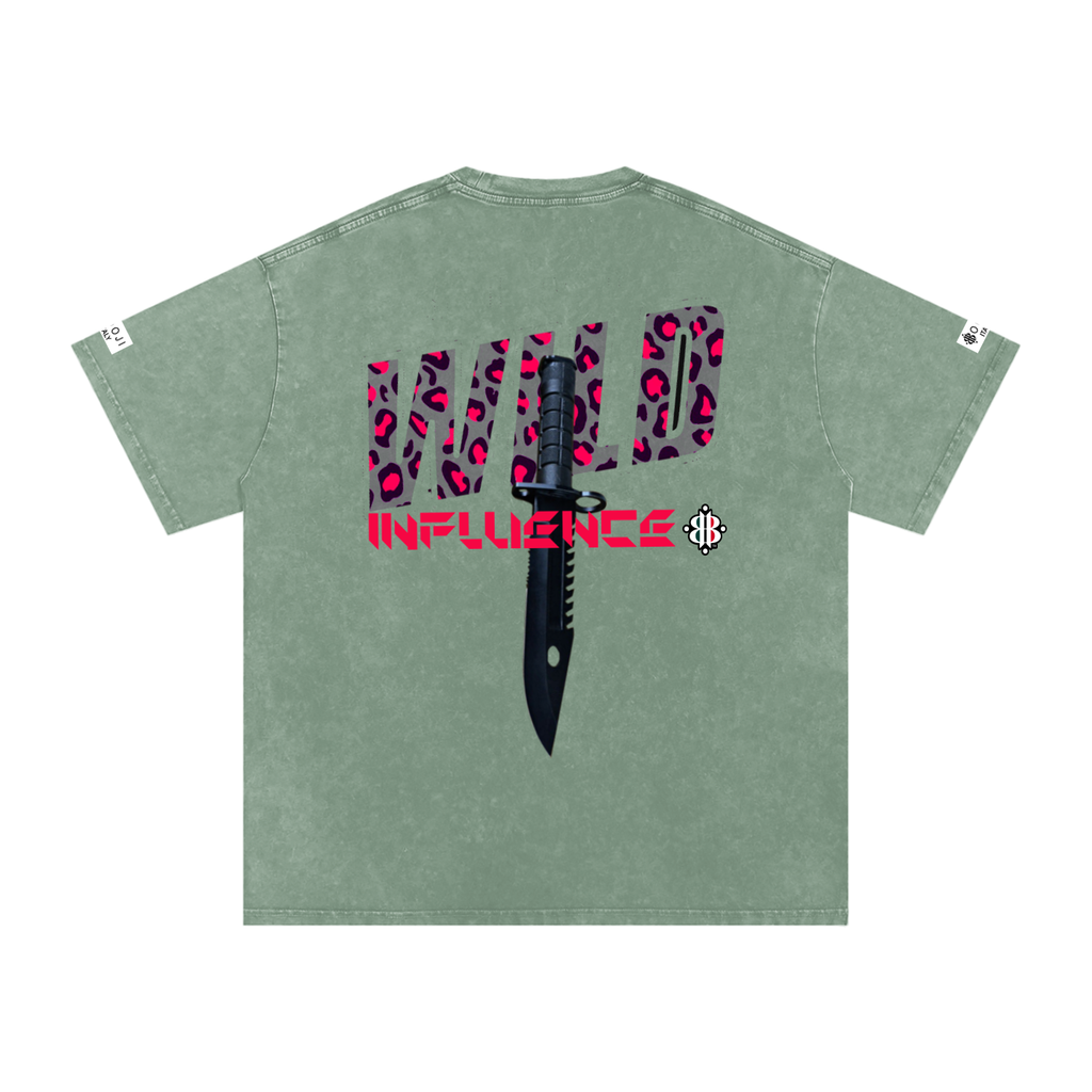 BOOJI ITALY WILD INFLUENCE KNIFE SNOW WASHED T-SHIRT