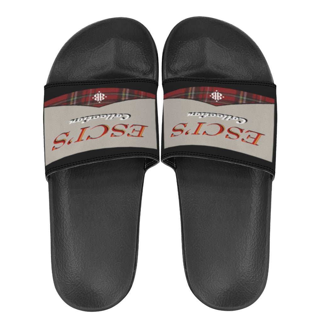 BOOJI ITALY ESCI'S COLLECTION WOMEN'S BLACK SOLE SLIDES