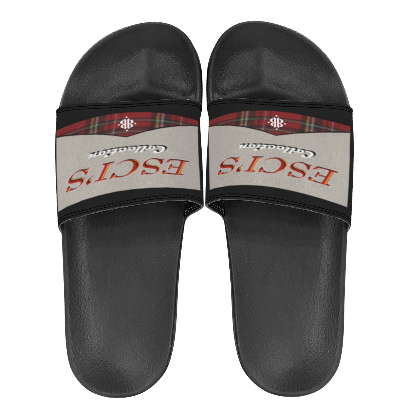 BOOJI ITALY ESCI'S COLLECTION WOMEN'S BLACK SOLE SLIDES