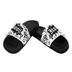 BOOJI ITALY SYMBOLS COLLECTION WHITE WOMEN'S BLACK SOLE SLIDES