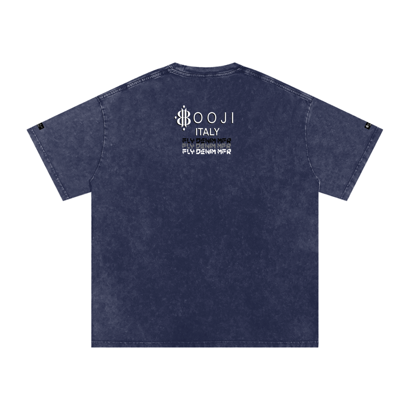 BOOJI ITALY "FLY DENIM MFR." SNOW WASHED T-SHIRT