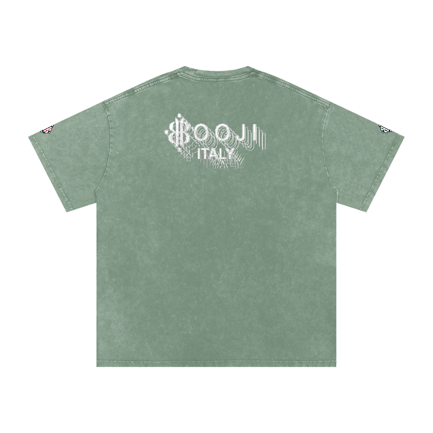 BOOJI ITALY "BE A WAVE, BEHAVE." SNOW WASHED T-SHIRT