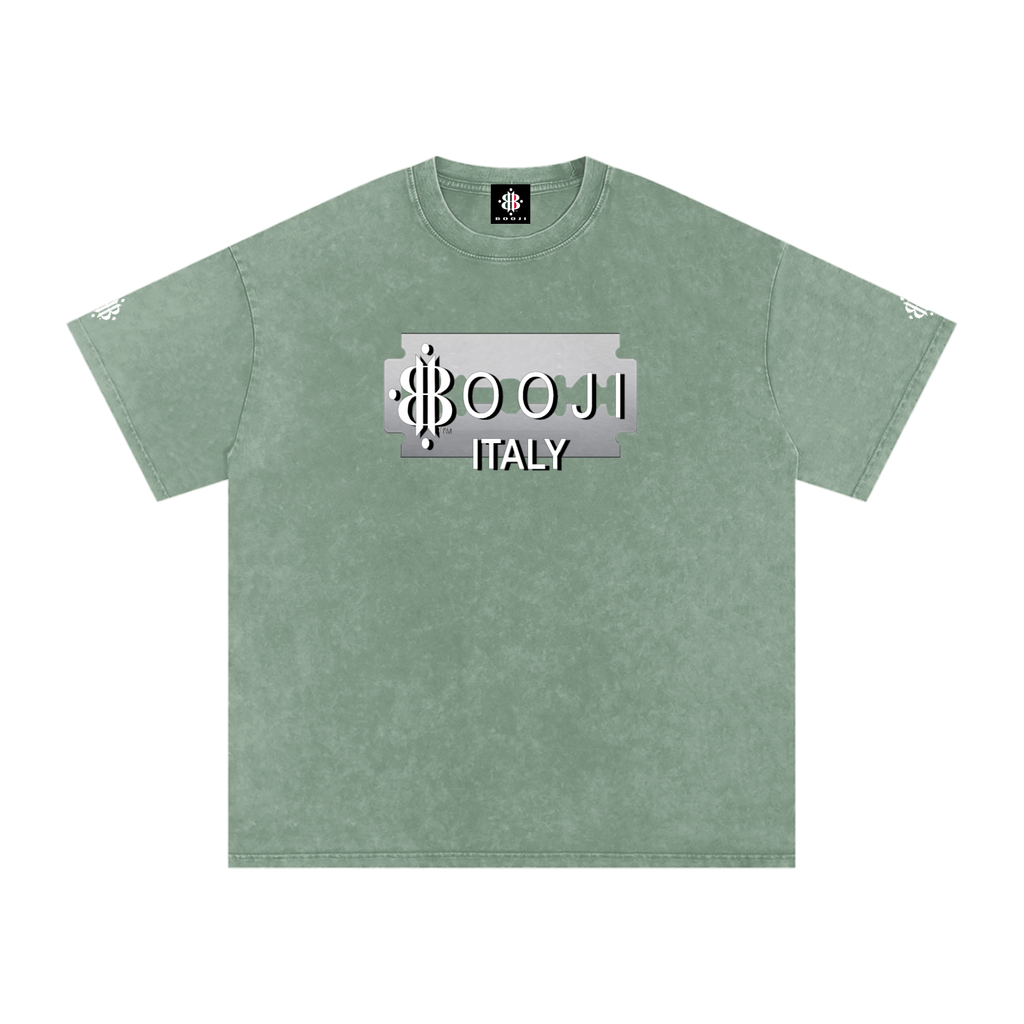 BOOJI ITALY SUPER POSITION COLLECTION RAZORS EDGE SNOW WASHED T-SHIRT