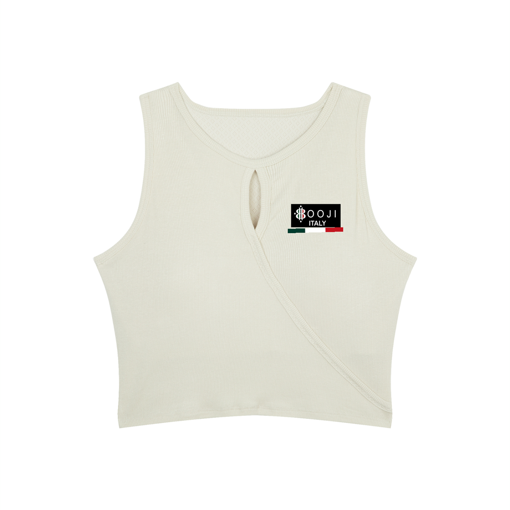 BOOJI ITALY 4 EVER $ LOGO WOMEN'S YOGA TANK TOP