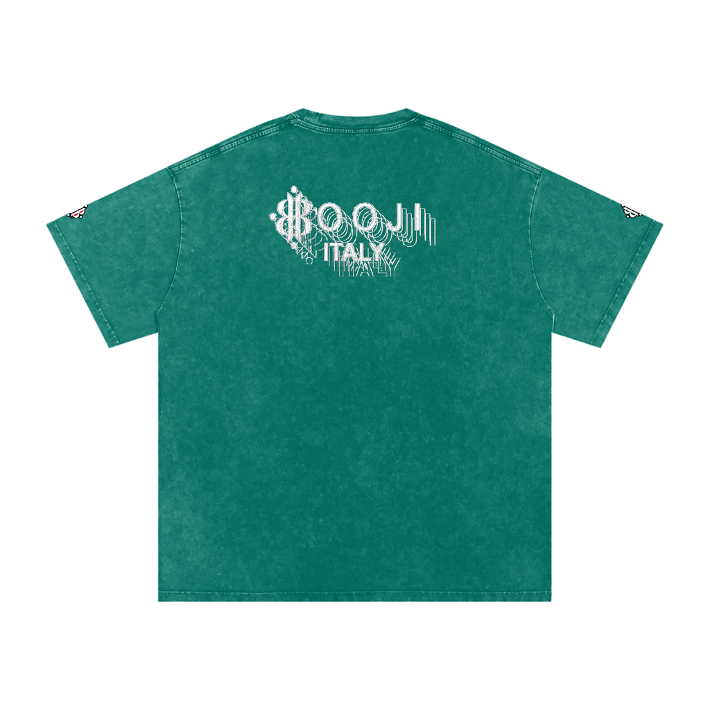 BOOJI ITALY "BE A WAVE, BEHAVE." SNOW WASHED T-SHIRT