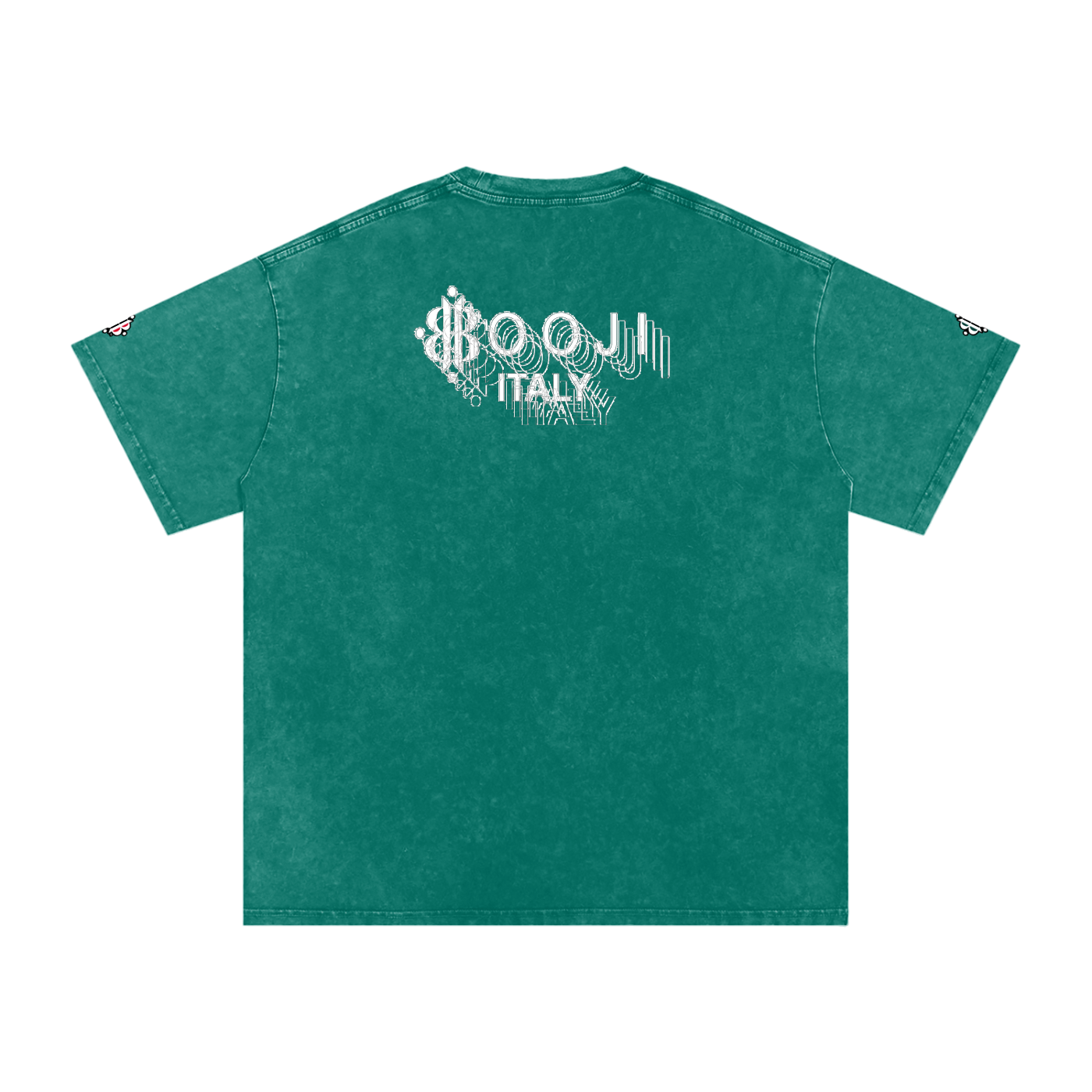 BOOJI ITALY "BE A WAVE, BEHAVE." SNOW WASHED T-SHIRT