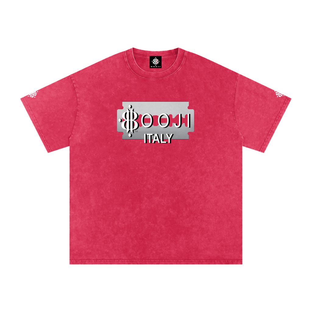 BOOJI ITALY SUPER POSITION COLLECTION RAZORS EDGE SNOW WASHED T-SHIRT