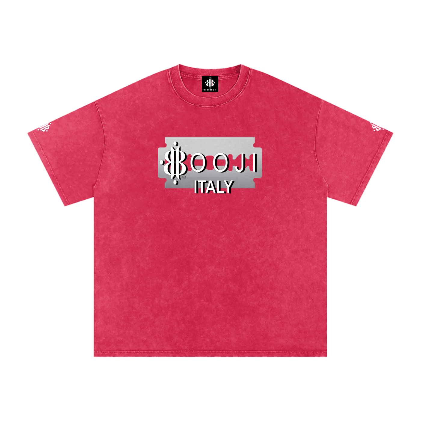 BOOJI ITALY SUPER POSITION COLLECTION RAZORS EDGE SNOW WASHED T-SHIRT