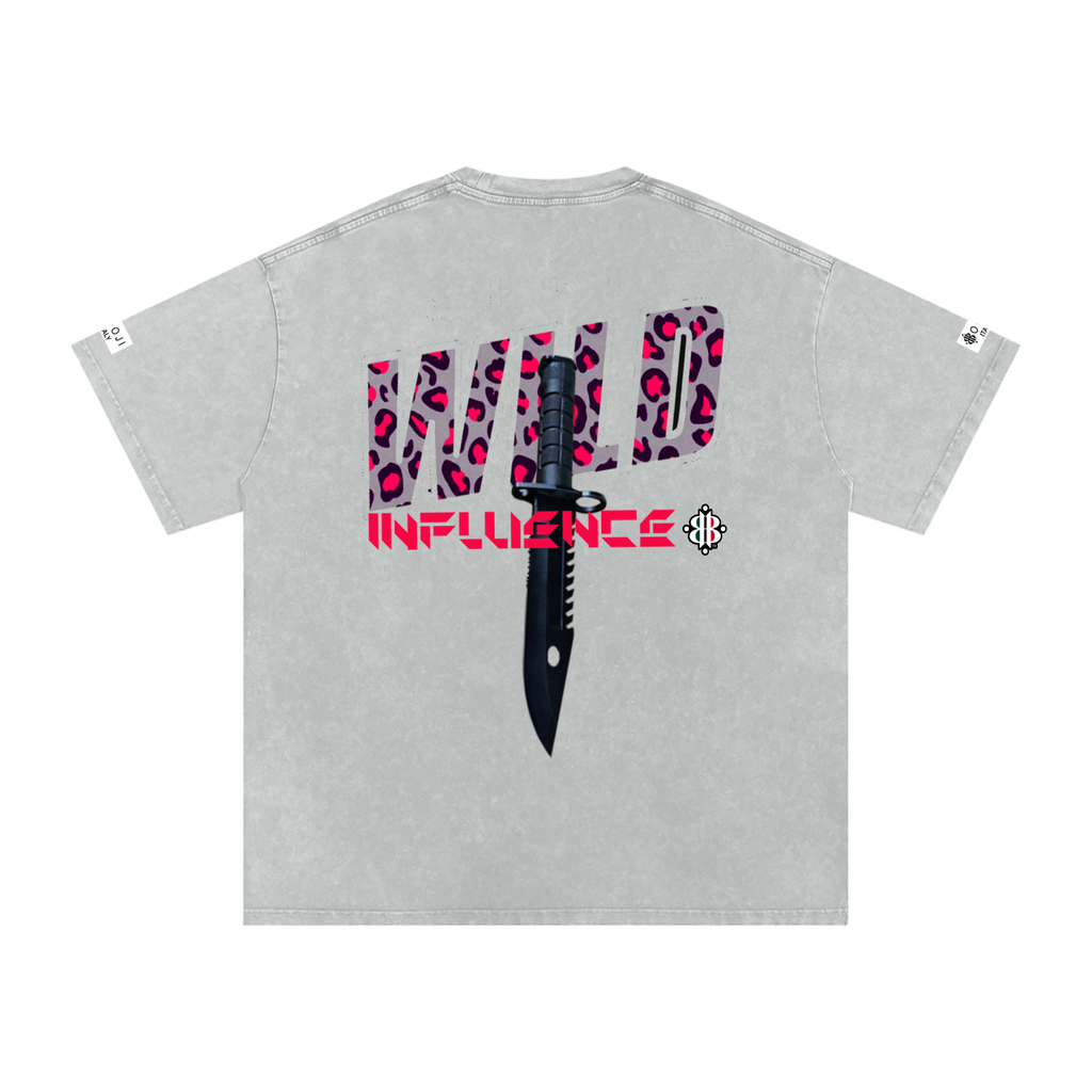 BOOJI ITALY WILD INFLUENCE KNIFE SNOW WASHED T-SHIRT
