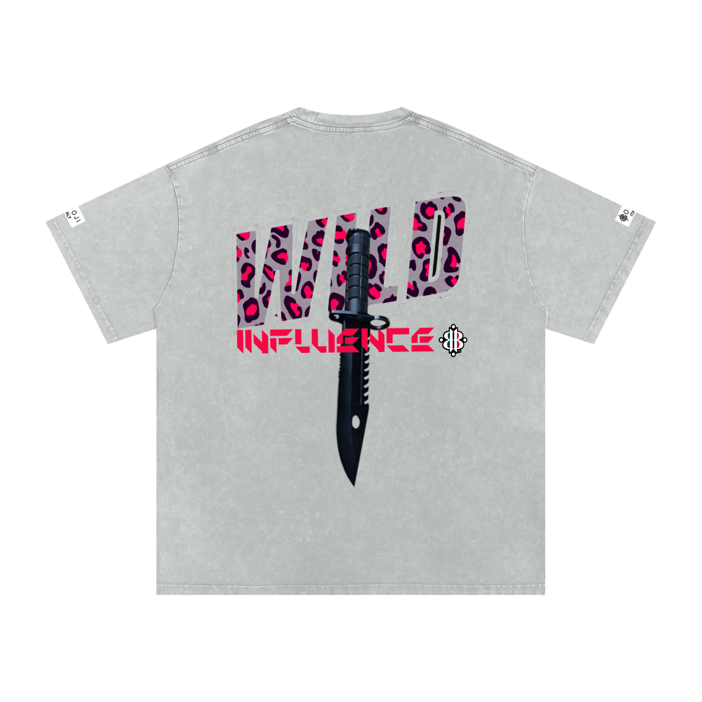 BOOJI ITALY WILD INFLUENCE KNIFE SNOW WASHED T-SHIRT