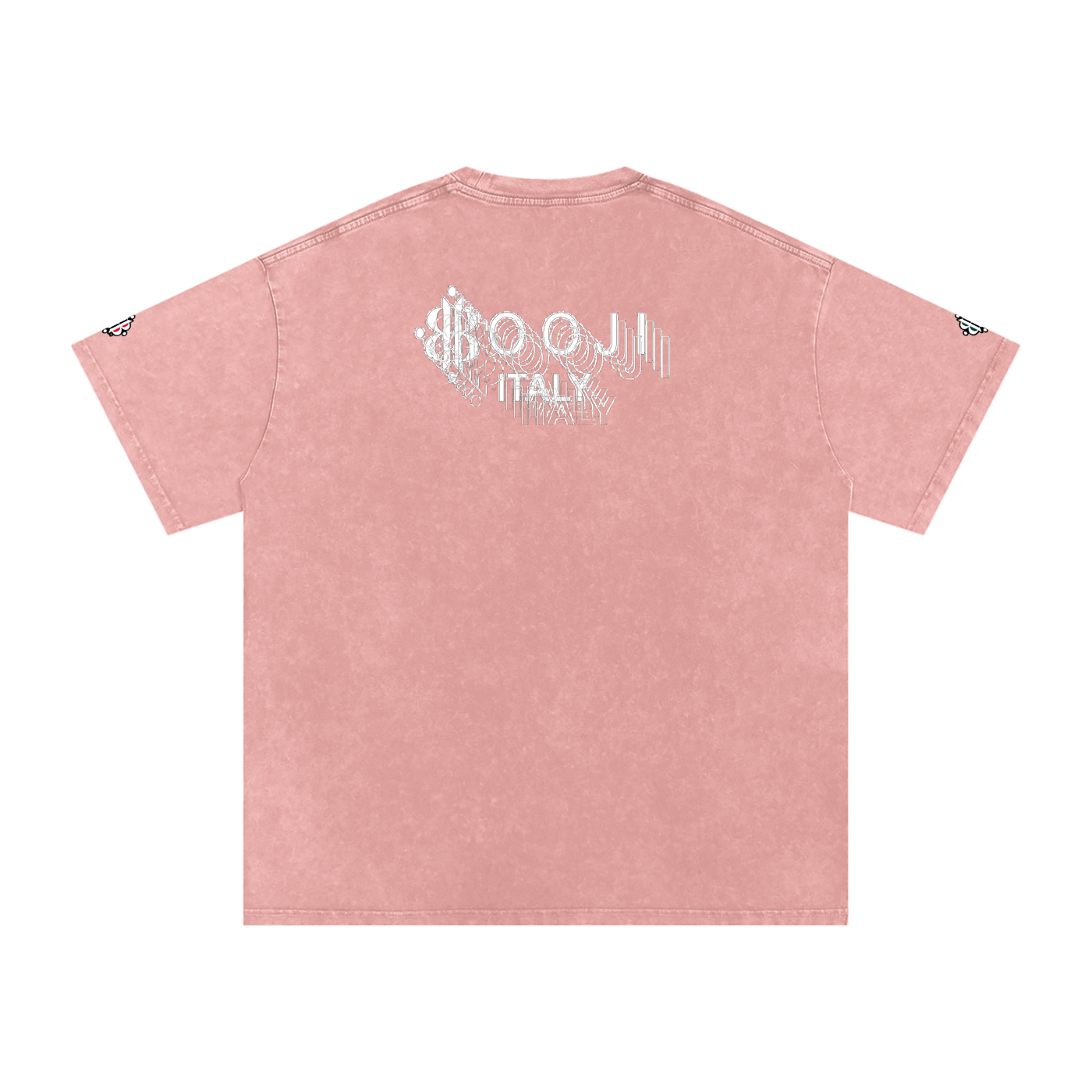 BOOJI ITALY "BE A WAVE, BEHAVE." SNOW WASHED T-SHIRT
