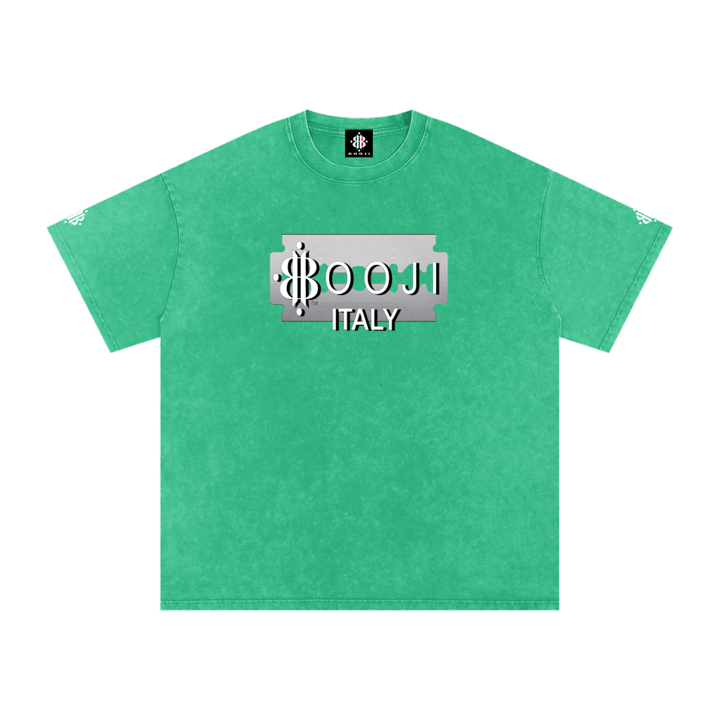 BOOJI ITALY SUPER POSITION COLLECTION RAZORS EDGE SNOW WASHED T-SHIRT