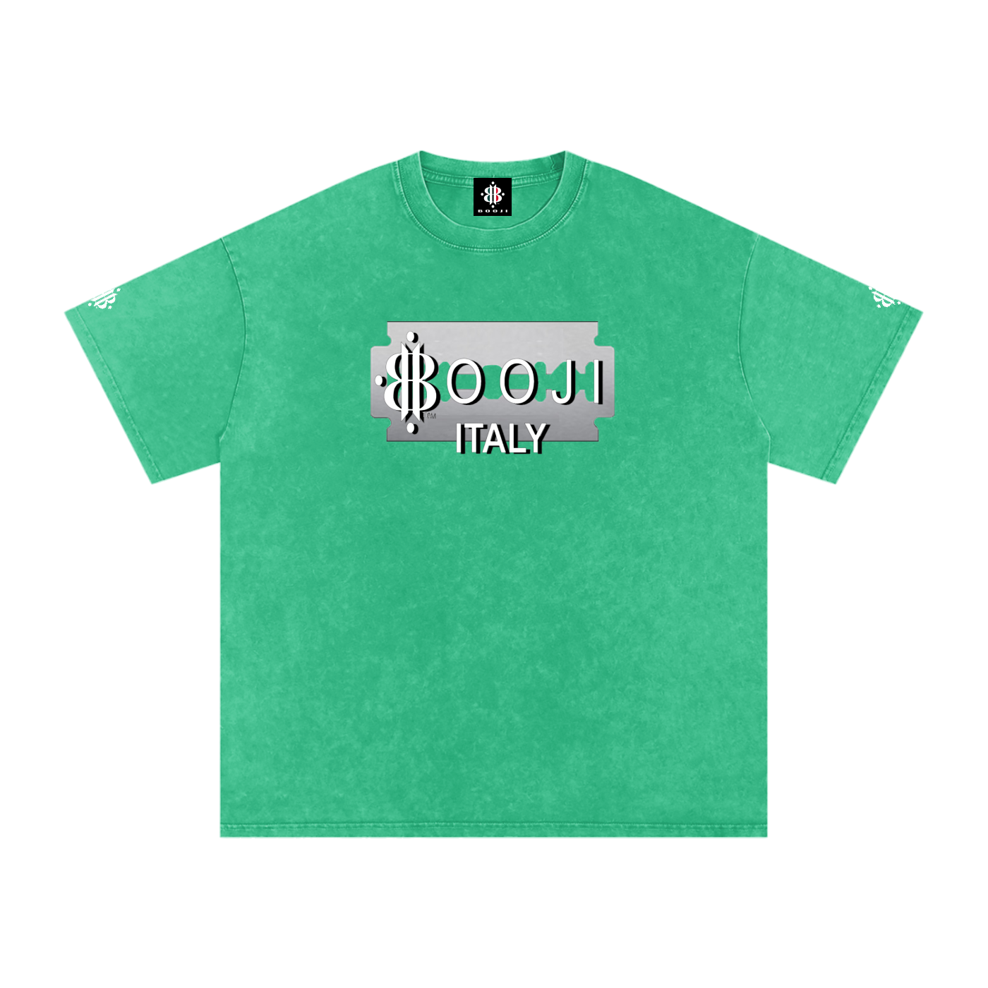 BOOJI ITALY SUPER POSITION COLLECTION RAZORS EDGE SNOW WASHED T-SHIRT