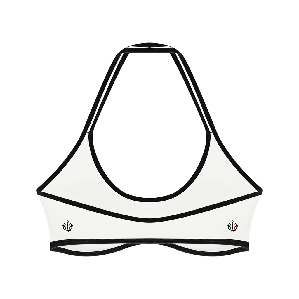 BOOJI ITALY 4 EVER $ LOGO WOMEN'S HALTER YOGA SPORTS BRA