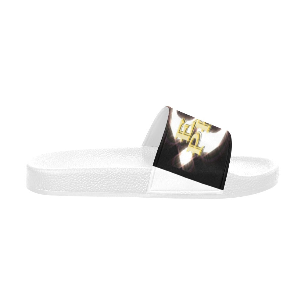 BOOJI ITALY ETA PRIMO COLLECTION MEN'S WHITE SOLE SLIDES