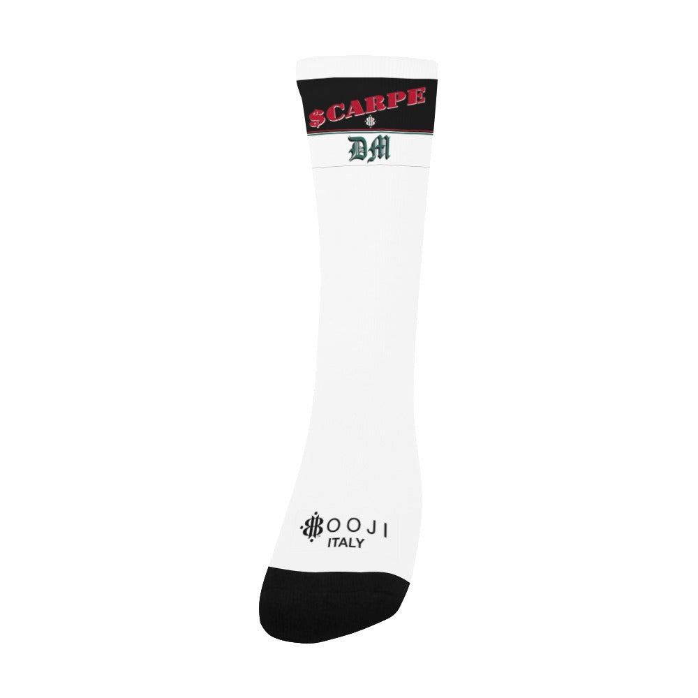 BOOJI ITALY SCARPE DM COLLECTION MEN'S WHITE TUBE SOCKS