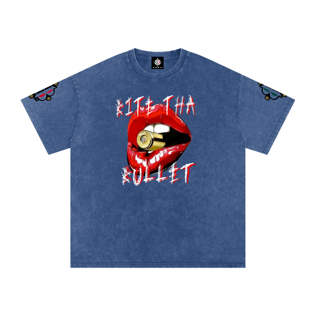 BOOJI ITALY BITE THA BULLET SNOW WASHED T-SHIRT