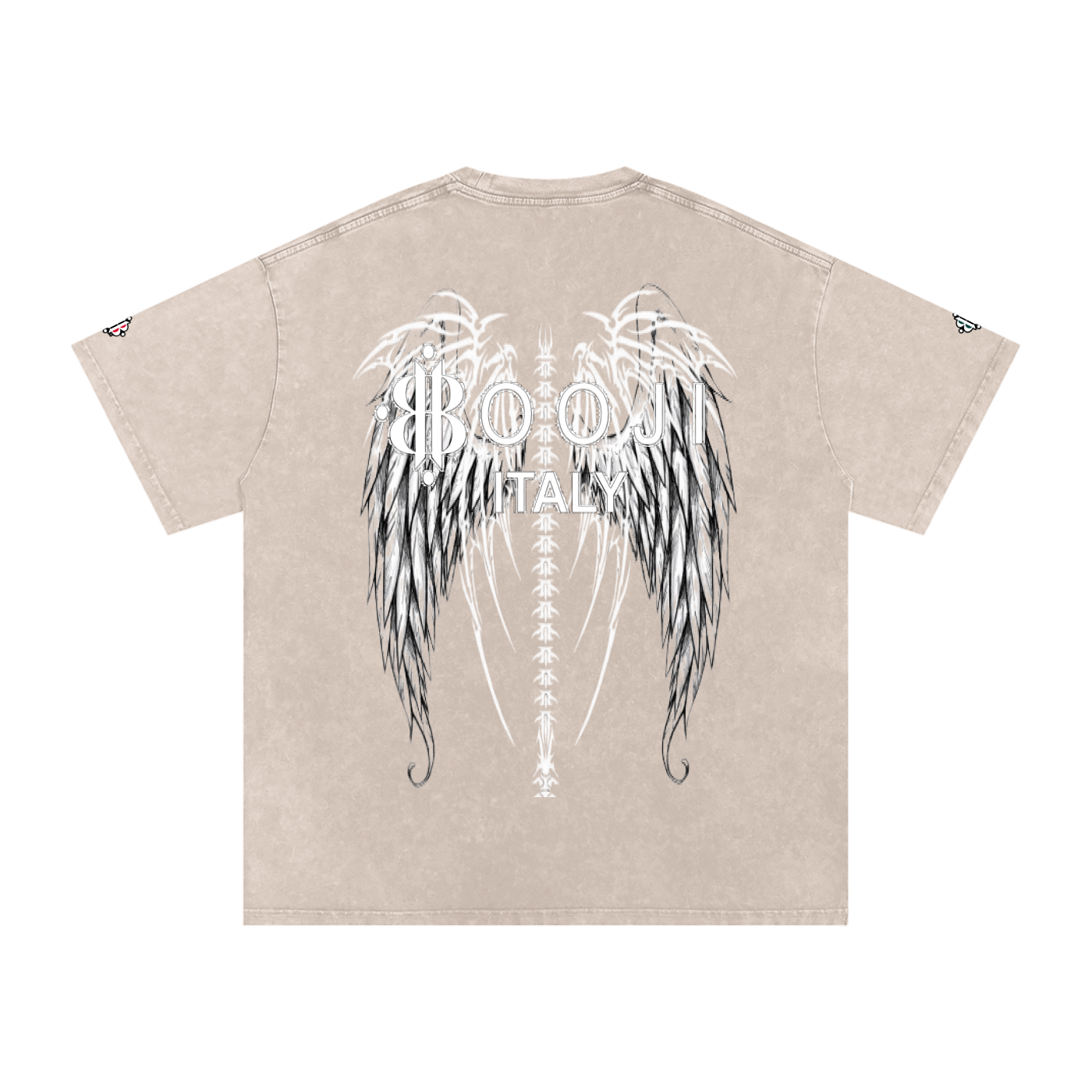 BOOJI ITALY "FLY DENIM MFR." SNOW WASHED T-SHIRT