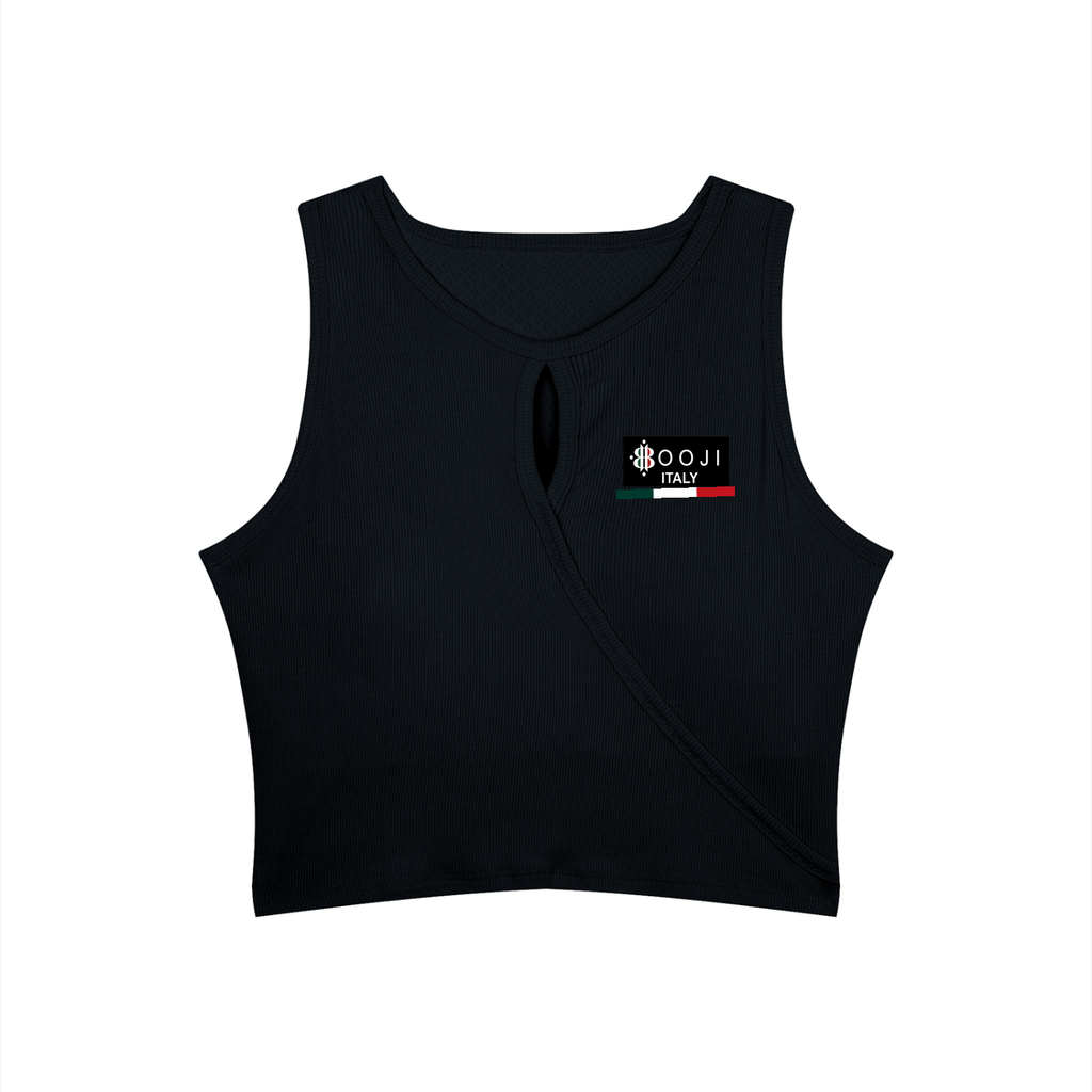 BOOJI ITALY 4 EVER $ LOGO WOMEN'S YOGA TANK TOP