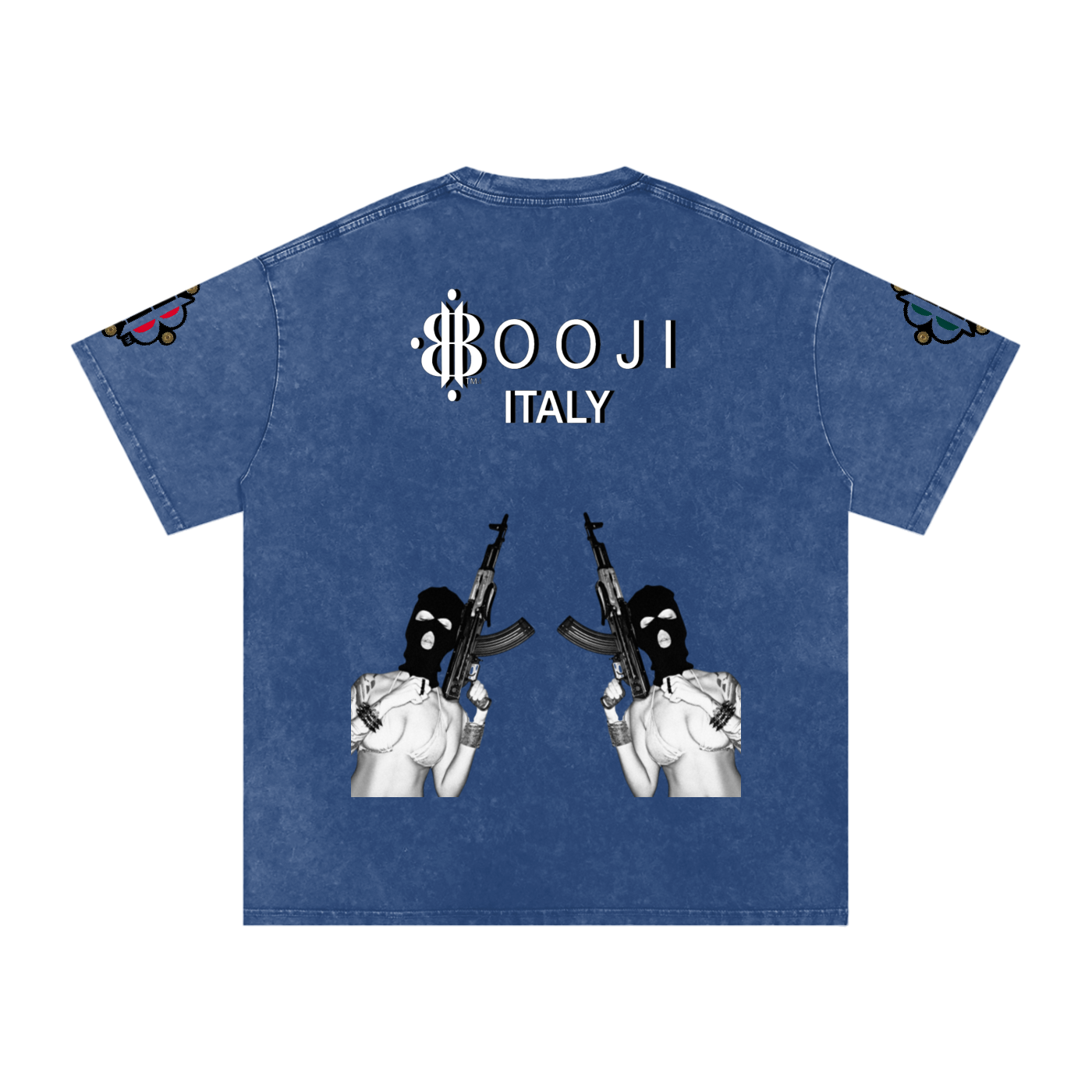 BOOJI ITALY BITE THA BULLET SNOW WASHED T-SHIRT